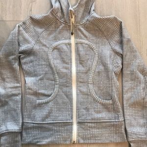 Lululemon Grey Scuba Zip-Up Hoodie